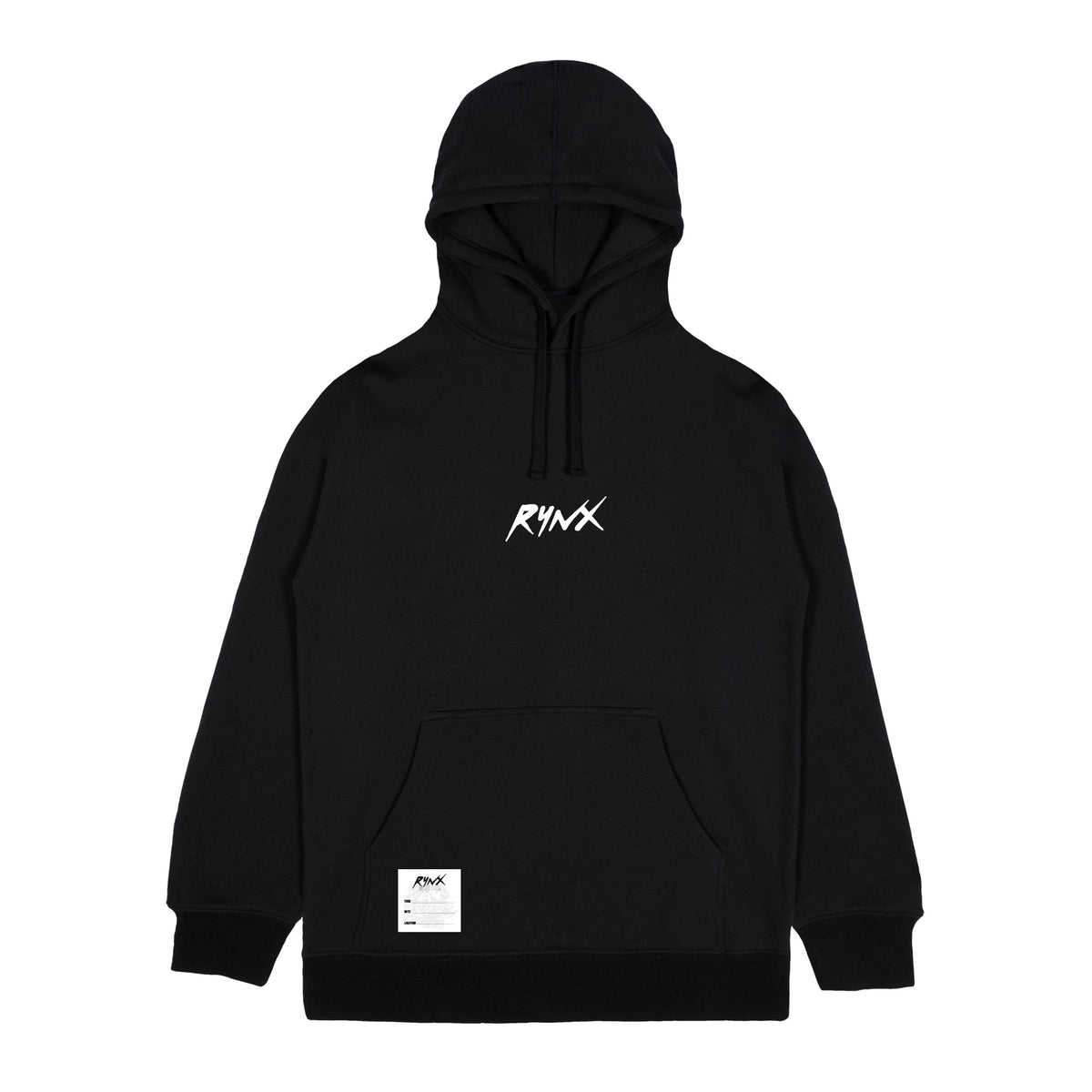RYNX LOGO HOODIE BLACK RYNX OFFICIAL MERCH
